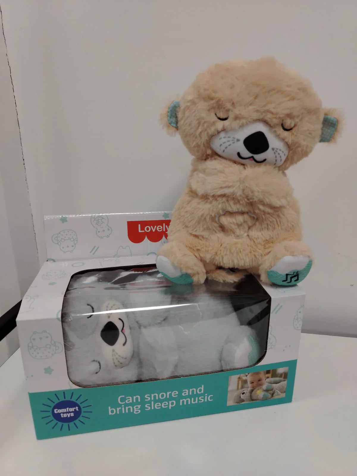 Peluche que respira y simula sonido relajante