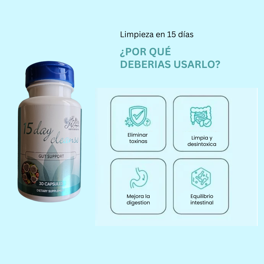 15 days CLEANSE  -limpiador intestinal.