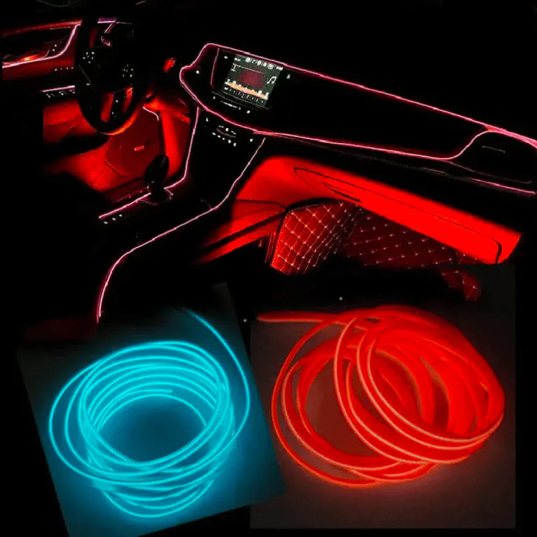 TIRA DE LUCES LED PARA INTERIOR DEL AUTOMÓVIL.