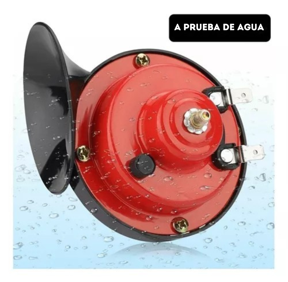 2 BOCINAS CARACOL DOBLE 12V AUTO MOTO CAMIÓN SONIDO DE ALTA POTENCIA.