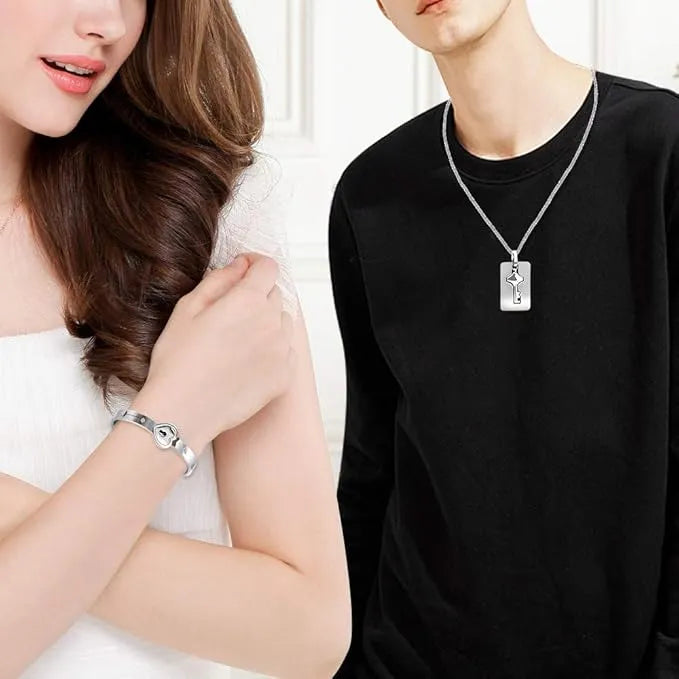 SET AMOR ETERNO: COLLAR + PULSERA CON PROYECCIÓN "TE AMO".