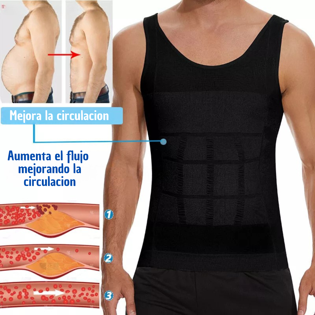 2 CAMISAS DE COMPRESIÓN PARA POSTURA MASCULINA.