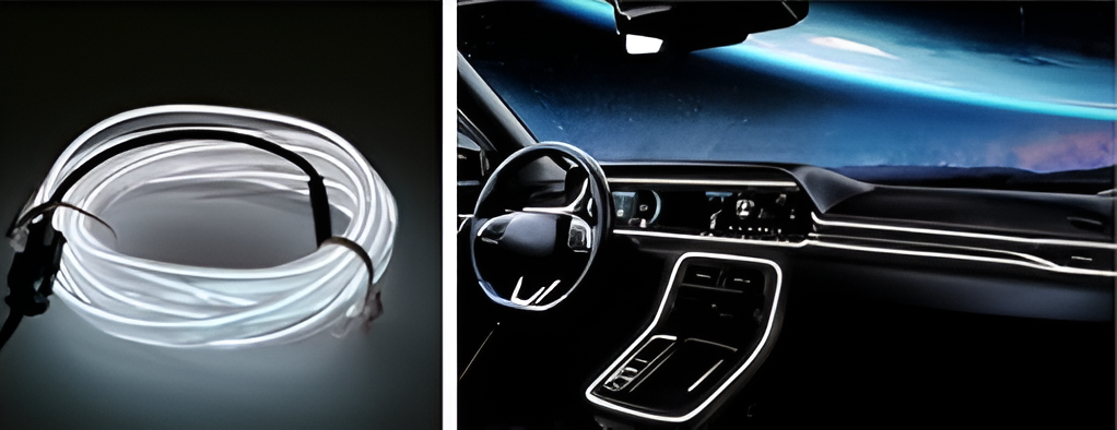 TIRA DE LUCES LED PARA INTERIOR DEL AUTOMÓVIL.