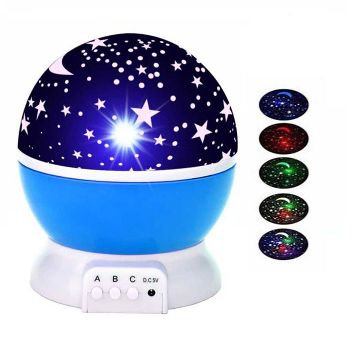 2 LÁMPARAS ESTELAR GIRATORIA – LUCES MÁGICAS Y PROYECCIÓN DE ESTRELLAS.