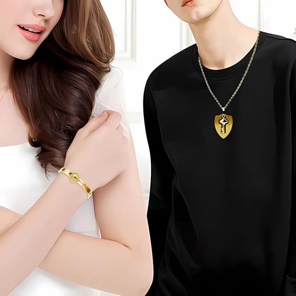 SET AMOR ETERNO: COLLAR + PULSERA CON PROYECCIÓN "TE AMO".